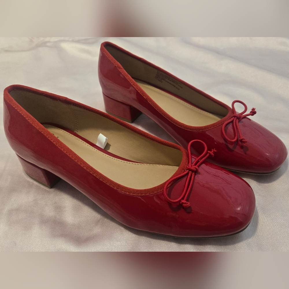 NWOT A New Day Red Ballerina Pumps